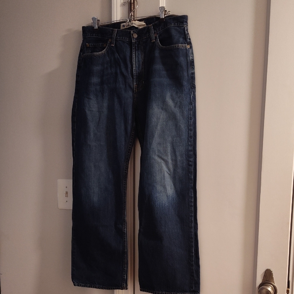 GAP Blue Relaxed Jeans with Vintage Wash